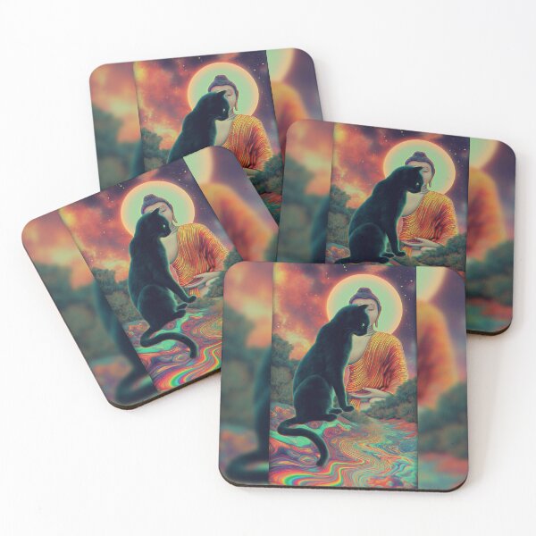 Item preview, The Cat And The Buddha's Halo designed and sold by MongLongStudio.