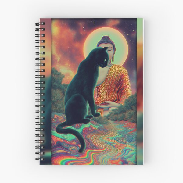 Item preview, The Cat And The Buddha's Halo designed and sold by MongLongStudio.