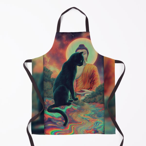 Item preview, The Cat And The Buddha's Halo designed and sold by MongLongStudio.