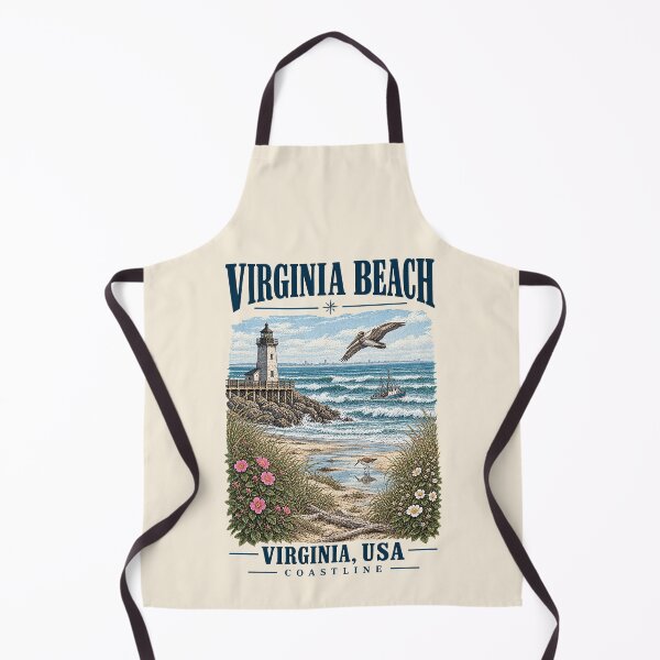 Item preview, Virginia Beach, Virginia, USA [Vintage Illustration] designed and sold by elektronen.