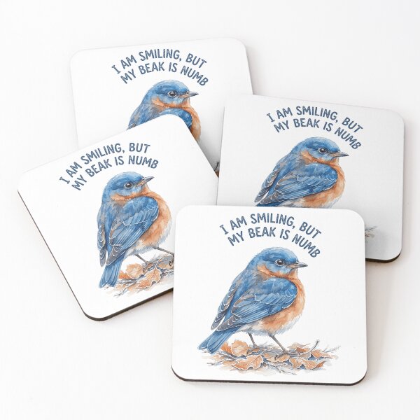 Item preview, I Am Smiling But My Beak Is Numb designed and sold by Tiffany Roy.