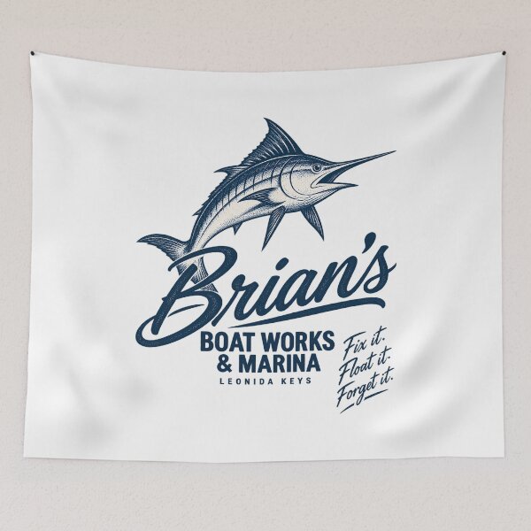 Item preview, Brians Boat Works and Marina Fishing Leonida Keys designed and sold by Samanthi007.