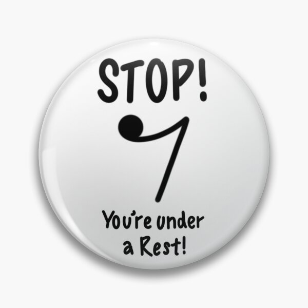Item preview, STOP! You're under a (Quaver) Rest! designed and sold by thatmusiclife.