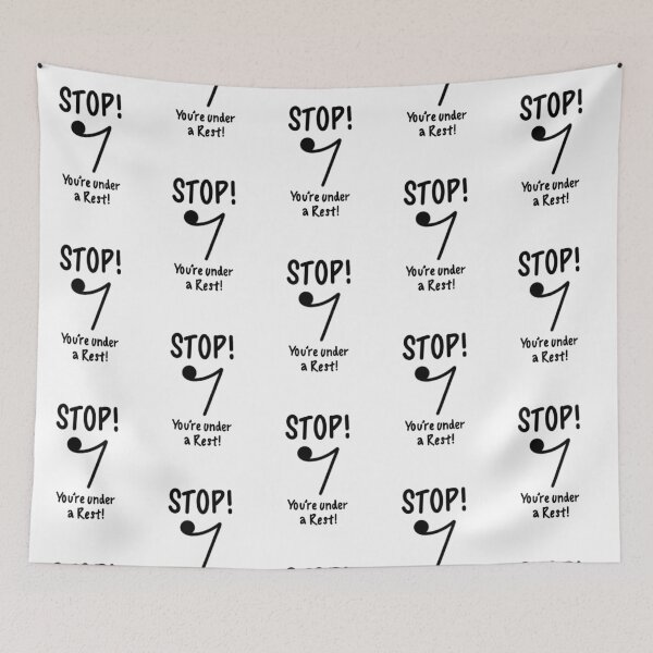 Item preview, STOP! You're under a (Quaver) Rest! designed and sold by thatmusiclife.