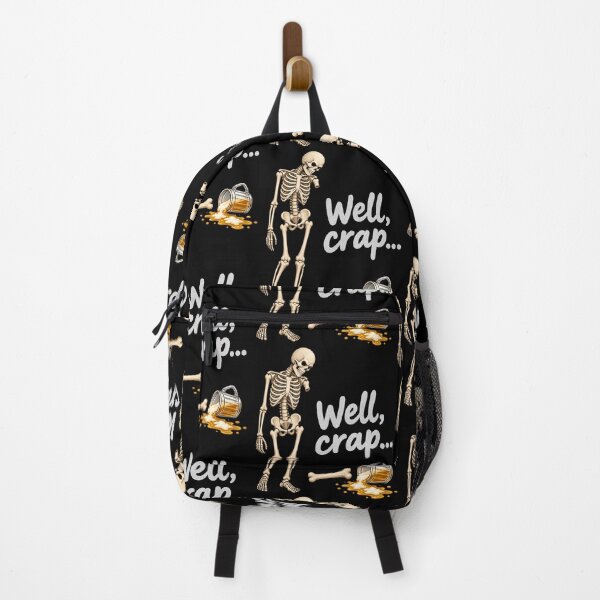 Item preview, Well Crap Funny Skeleton Beer Spill Clumsy Halloween Sarcastic designed and sold by Flamurh1.