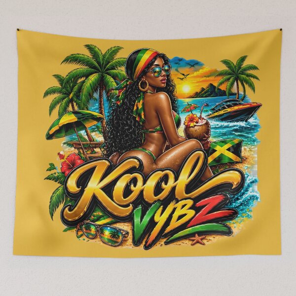 Item preview, Kool Vybz Jamaican Summer Beach Vibe Art   designed and sold by digitalbob60.