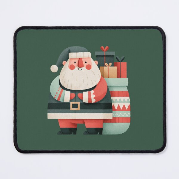 Item preview, Cute Santa Claus with Christmas Gifts Illustration designed and sold by colorful-white.