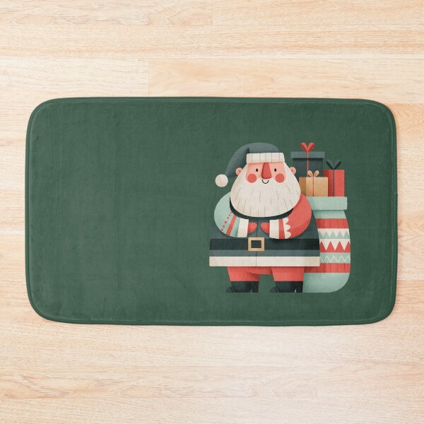 Item preview, Cute Santa Claus with Christmas Gifts Illustration designed and sold by colorful-white.