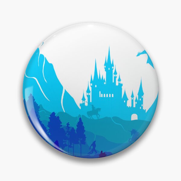 Item preview, Fantasy Scene with Dragons and a Castle designed and sold by larkanneart.