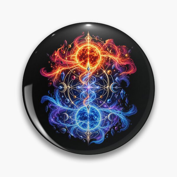 Item preview, Cosmic Energy Nexus – Fire and Ice designed and sold by TroviTutto.