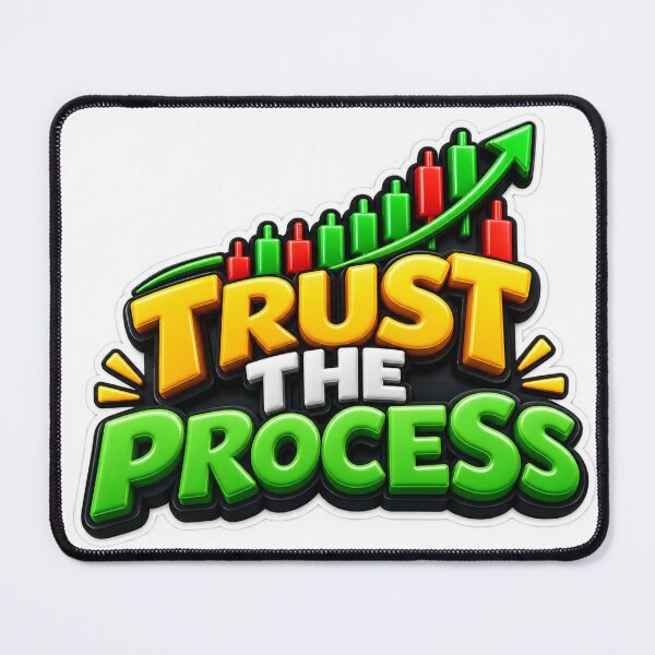 Item preview, Trust the Process Trading Stock Market Motivation designed and sold by MR4me.