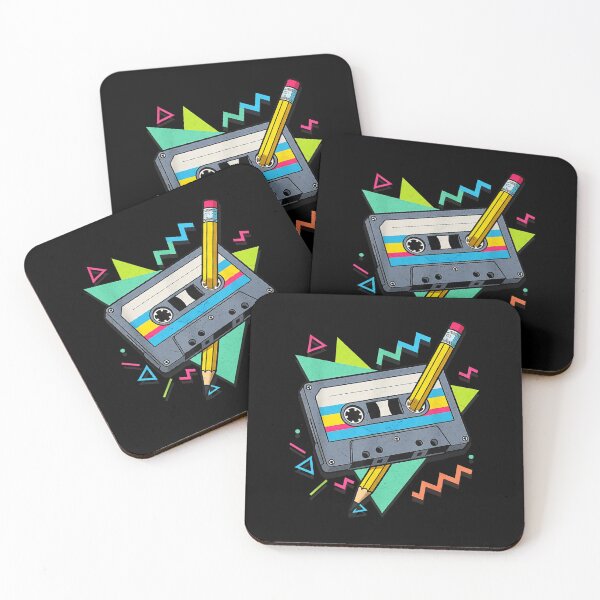 Item preview, Vintage Cassette Tape 80S 90S Music Retro Pencil Mixtape designed and sold by Machomanshop.