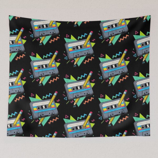 Item preview, Vintage Cassette Tape 80S 90S Music Retro Pencil Mixtape designed and sold by Machomanshop.