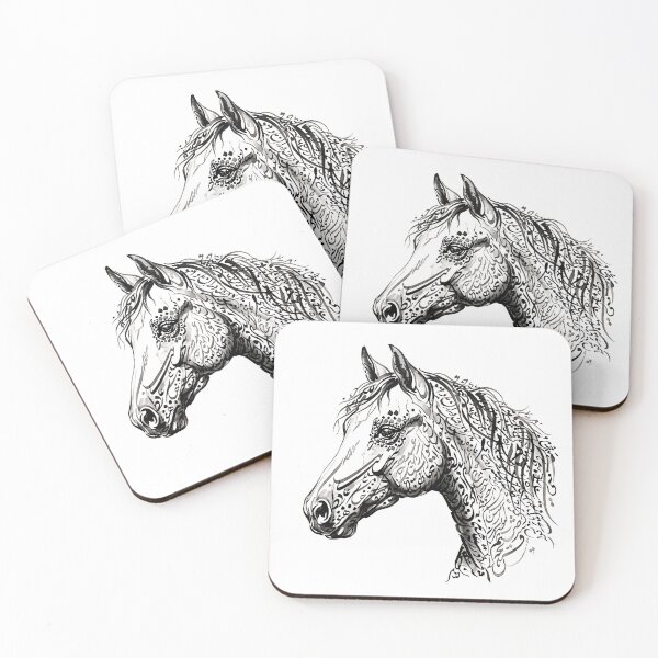 Item preview, Persian Calligraphy Horse Animal Traditional Iranian Typography Art designed and sold by yousefi.