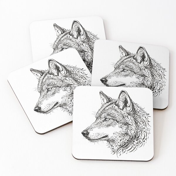 Item preview, Persian Calligraphy Wolf Animal Traditional Iranian Typography Art designed and sold by yousefi.