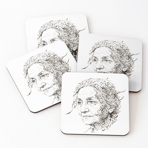 Item preview, Persian Calligraphy Wise Woman Portrait Traditional Iranian Typography Art designed and sold by yousefi.