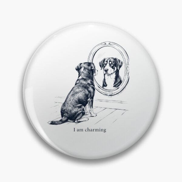 Item preview, Entlebucher Mountain Dog I Am Charming Mirror Meme Dog Lover designed and sold by dian-rody-crest.