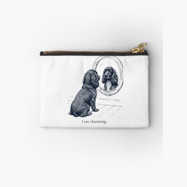 Aperçu de l'œuvre Field Spaniel Je suis charmant Mème du miroir Amoureux des chiens créée et vendue par dian-rody-crest.