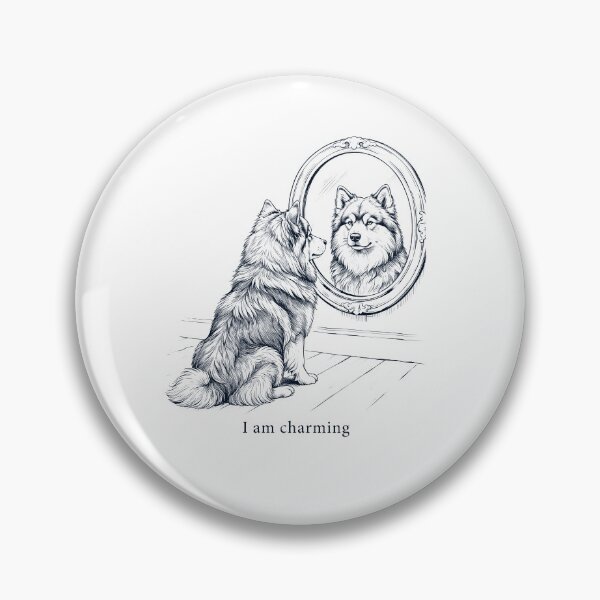 Item preview, Finnish Lapphund I Am Charming Mirror Meme Dog Lover designed and sold by dian-rody-crest.