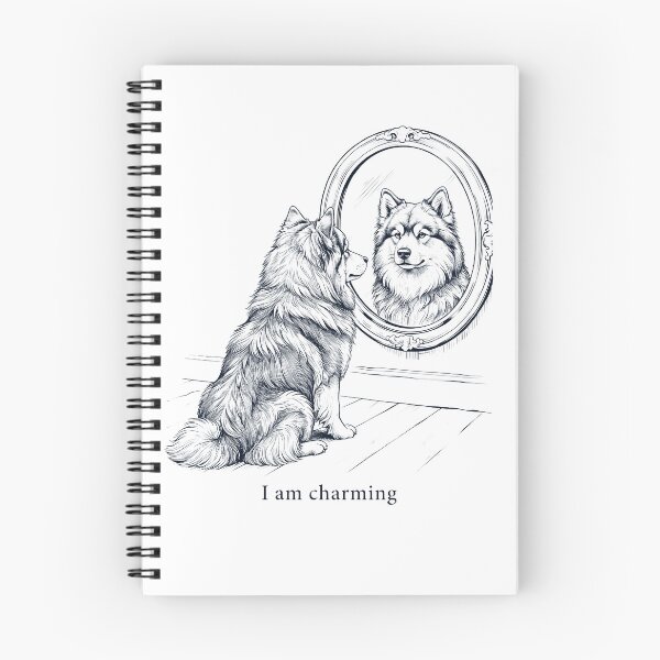 Item preview, Finnish Lapphund I Am Charming Mirror Meme Dog Lover designed and sold by dian-rody-crest.