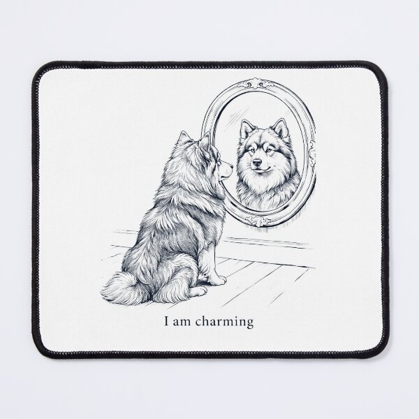 Item preview, Finnish Lapphund I Am Charming Mirror Meme Dog Lover designed and sold by dian-rody-crest.