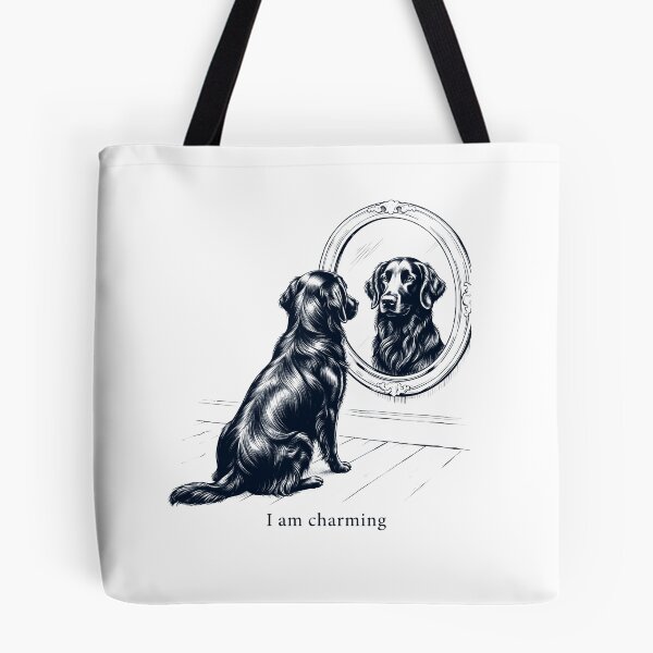Item preview, Flat Coated Retriever I Am Charming Mirror Meme Dog Lover designed and sold by dian-rody-crest.