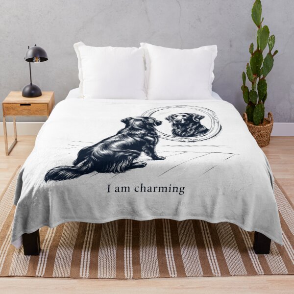 Item preview, Flat Coated Retriever I Am Charming Mirror Meme Dog Lover designed and sold by dian-rody-crest.