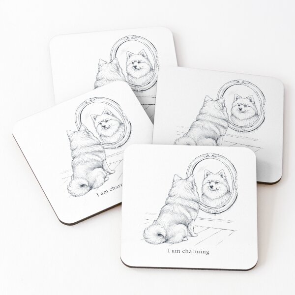 Item preview, German Spitz I Am Charming Mirror Meme Dog Lover designed and sold by dian-rody-crest.