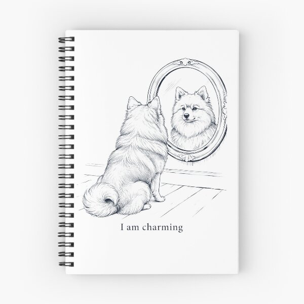 Item preview, German Spitz I Am Charming Mirror Meme Dog Lover designed and sold by dian-rody-crest.
