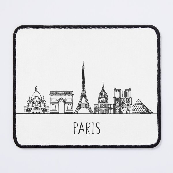 Item preview, Paris Skyline Minimalist Line Art designed and sold by MinimalLine.