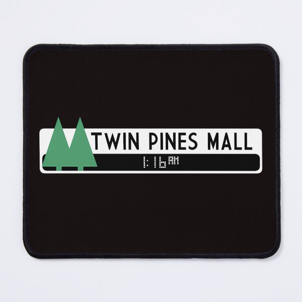 Item preview, Movie Mall Sign Pine Trees Time Travel designed and sold by ManvilleLalonde.
