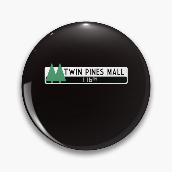 Item preview, Movie Mall Sign Pine Trees Time Travel designed and sold by ManvilleLalonde.