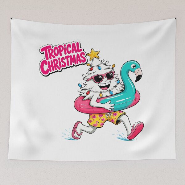 Item preview,  Tropical Christmas Cat  designed and sold by tristanfisher.