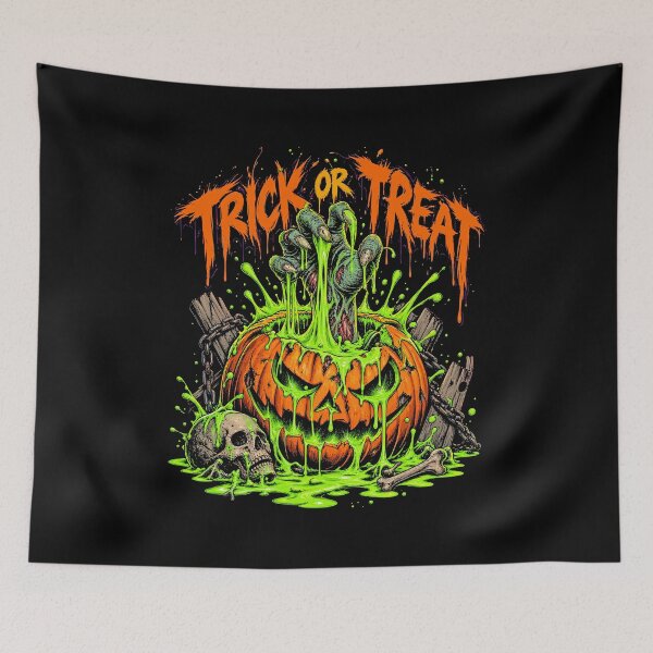 Item preview, Halloween Pumpkin Skull Trick or Treat designed and sold by EdwinkOne.