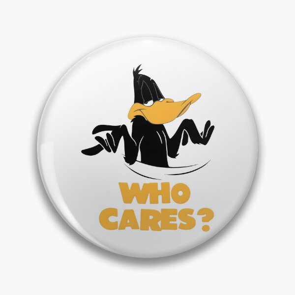 Item preview, Who Cares Sarcastic Shrugging Duck Cartoon Retro Parody designed and sold by brookegentryen.