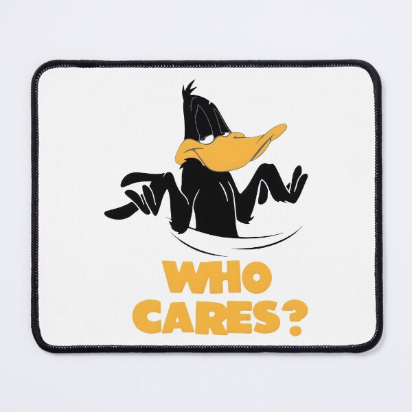 Item preview, Who Cares Sarcastic Shrugging Duck Cartoon Retro Parody designed and sold by brookegentryen.