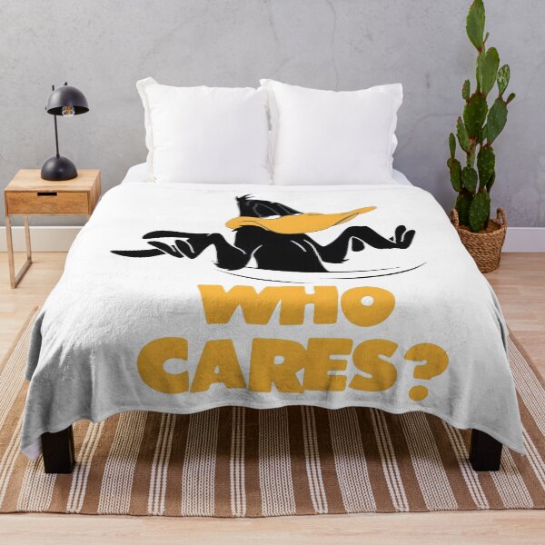 Item preview, Who Cares Sarcastic Shrugging Duck Cartoon Retro Parody designed and sold by brookegentryen.