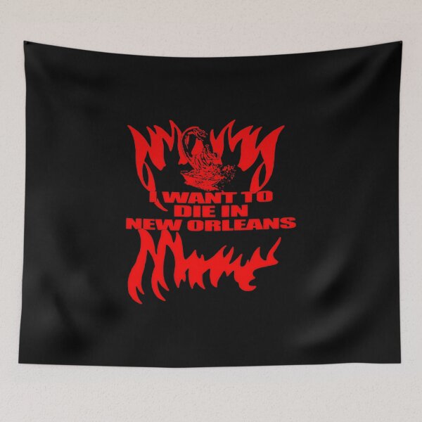 Item preview, I Want To Die In New Orleans Fire Scorpion Gothic Art designed and sold by abgtuwir.