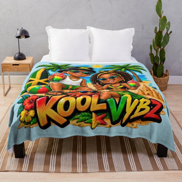 Item preview, Kool Vybz Jamaican Beach Kids Tropical Summer Vibe designed and sold by digitalbob60.
