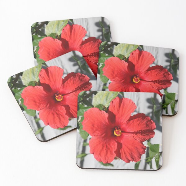 Item preview, red hibiscus flower designed and sold by EleniA8.