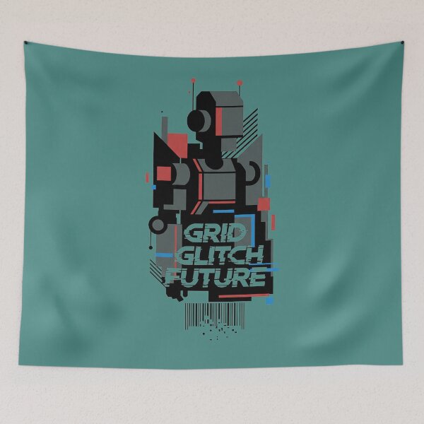 Item preview, Grid Glitch Future Tech Streetwear designed and sold by cannsuh.