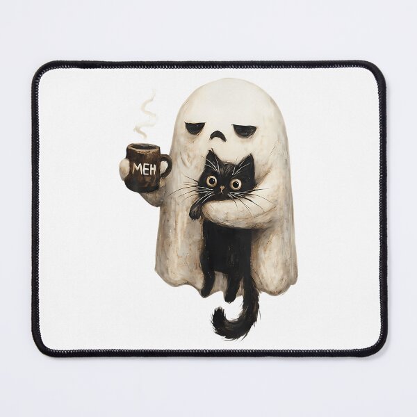 Item preview, Boojee Ghost Black Cat Hot Latte Halloween designed and sold by VividBox.