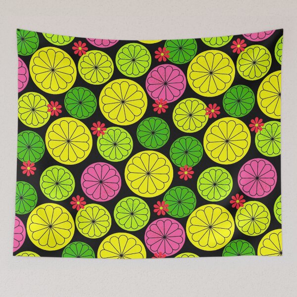 Item preview, Pink Lemonade Pattern: Vibrant Lemon & Lime Slices designed and sold by DEC02.