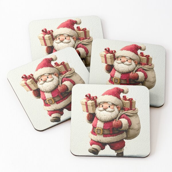 Item preview, Charming Vintage Style Santa Claus with Gifts designed and sold by colorful-white.