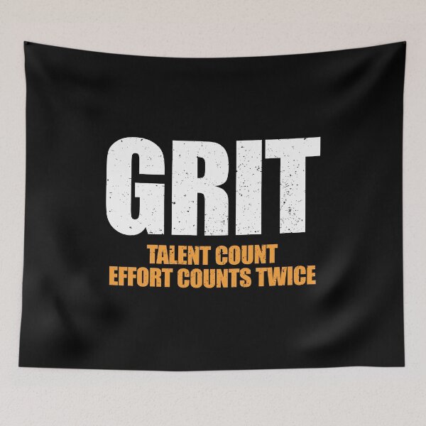 Item preview, Grit Effort Counts Twice - Inspirational Motivational Saying designed and sold by anerahilsya.