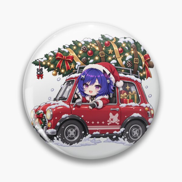Aperçu de l'œuvre Élaguer l'arbre de Noël Chibi de Genshin Impact créée et vendue par mildaclairmo.