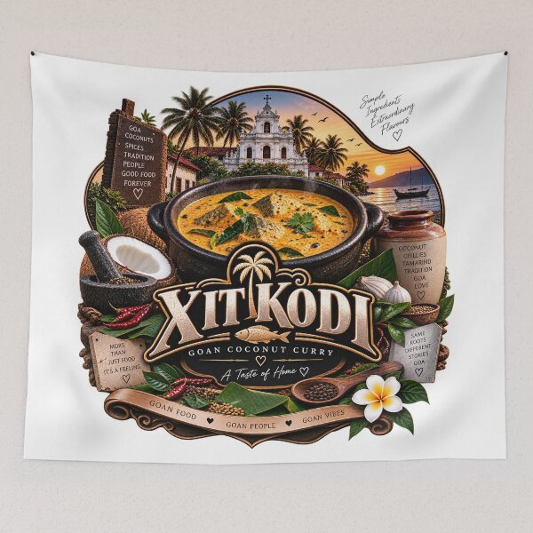 Item preview, Xit Kodi • Goan Coconut Curry • A Taste of Home designed and sold by Goanheartprints.