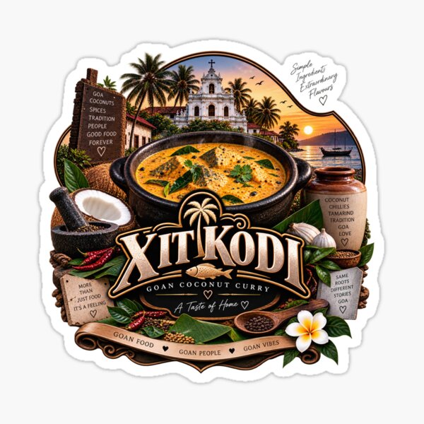Item preview, Xit Kodi • Goan Coconut Curry • A Taste of Home designed and sold by Goanheartprints.