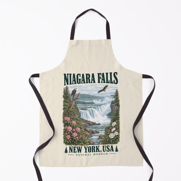 Item preview, Niagara Falls, New York, USA [Vintage Illustration] designed and sold by elektronen.