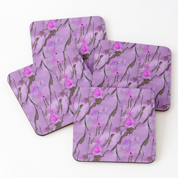 Item preview, Spring Floral Abstract Pattern in Mauve designed and sold by Artistestella.